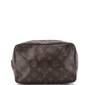 Pre-owned Louis Vuitton Canvas Coated Toiletry Bags Trousse Toiletry Pouch Monogram Canvas 23 by Rebag
