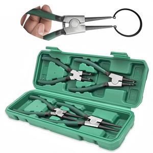 professional circlip pliers set, durable metal-structure circlip pliers set with storage box, hand tools for home & office, men gifts, hardware, heavy duty, industrial, handle