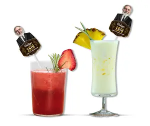 Personalized Aged to Perfection Face Straws