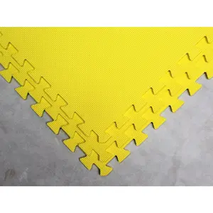 Black Interlocking Mat Yoga Exercise Gym Fitness Gymnastics Soft Foam Floor Mats