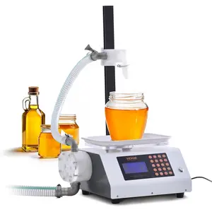VEVOR Honey Filling Machine 50-5000g,Automatic Weighing Paste Liquid Filler Machine 2L/min Flow Rate,Gear Pump Digital Control Bottle Filling Machine for Pear Syrup,Peanut Butter,High Viscous Liquids