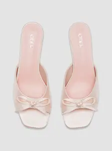 CIDER Bowknot Satin Heels