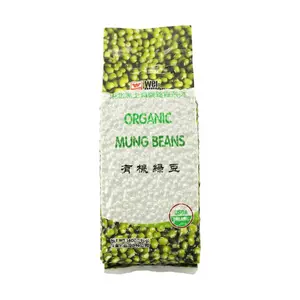 Wei Chuan Organic Mung Beans 396g - USDA Certified, Non-GMO, Whole Green Beans for Cooking & Sprouts