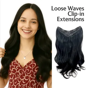 Suze Wig Long Curly -Loose Waves- Clip-In Wig for Women - Premium Quality Synthetic Hair Extensions for Flawless, Undetectable Finish hair extension