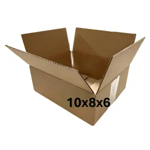10x8x6 (200 lb strength) | SINGLE CARDBOARD BOX