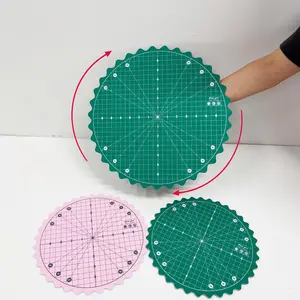 Rotary Cutting mat for craft/painting, self healing cutting mat, Rotating Self-Healing Cutting Board, Anti-Slip Waterproof Free Rotation,  Durable Design for Efficient Crafting & DIY Projects & Paper Craf & Clay Craft & Art Craft, sew