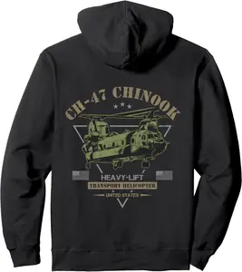 CH-47 Chinook Helicopter Pullover Hoodie 4