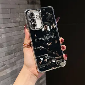 Supernatural SPN Dean and Sam Phone Case Compatible with Samsung Galaxy S25 S24 S23 S22 Anti-Drop Transparent Soft Back Cover, Shockproof Cover, Daily Use Case
