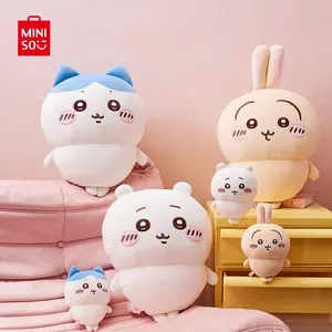 MINISO Genuine Chiikawa Series Standing Plush Dolls, Cute Soft Stuffed Animals for Kids Adults, Perfect Home Bedroom Decor, Ideal Birthday Holiday Gift for Fans, High-Quality Lovely Cartoon Characters