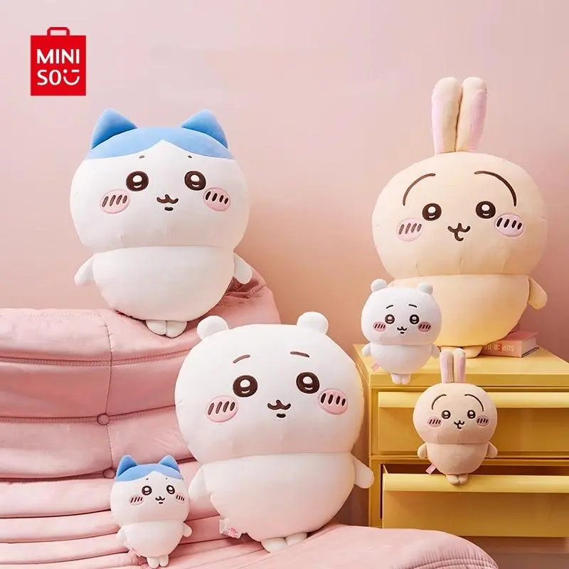 MINISO Genuine Chiikawa Series Standing Plush Dolls, Cute Soft Stuffed Cartoon Toys, Room Decor for Home Bedroom, Ideal Birthday Holiday Gift for Fans, High-Quality for Kids & Adults