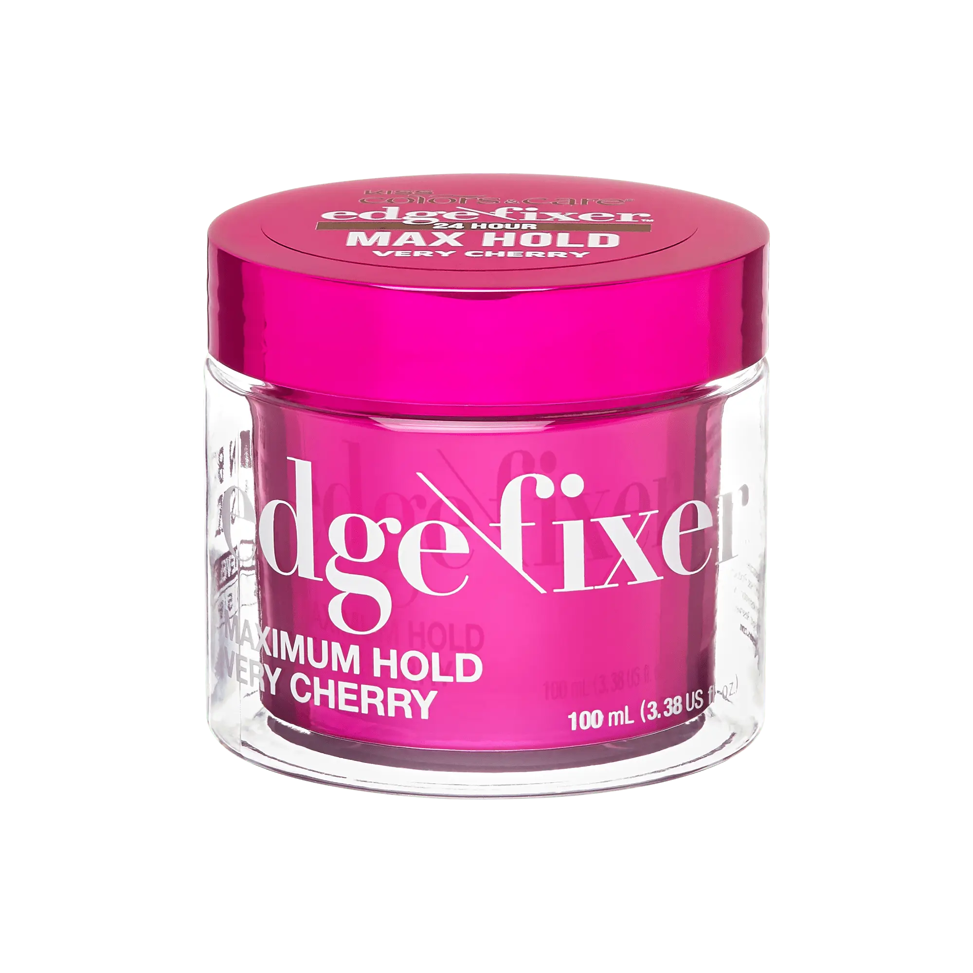 Kiss Colors & Care Edge Fixer Gel - Very Cherry | Edge Control, Baby Hair Gel, Maximum Hold, 100 ml, Hair Care