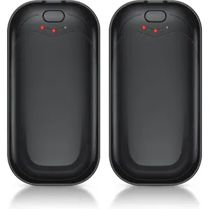 Hand Warmers Rechargeable 2 Pack, Electric Hand Warmer Portable Handwarmers Pocket-Sized Hand Heater with 3 Levels Heat, Fast Heating Pocket Warmer   for Men & Women, Office, Travel