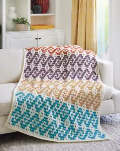 Mosaic Crochet Blanket