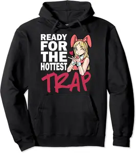 Anime Femboy Outfit - Cool & Cute Femboy Top Pullover Hoodie - Nallelycor Shop 33B0BRHPMJWF