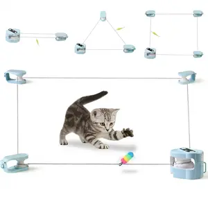 Indoor Cat Playing Toy-Automatic Moving Cat Chase Toy with Interactive Play, Remote Control & Custom Track Design for Exercise & Enrichment