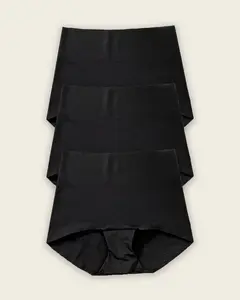 Leonisa 3-Pack Mostly Covered Invisible Microfiber Boyshort Panties