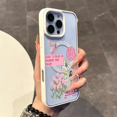 Premium Magnetic MagSafe Ready Case for iPhone 11/12/13/14/15/16 Pro Max - Y2K Fresh God Collage Pattern, Anti-Fall, Ultra-Thin, Smartphone Accessories for Handheld Devices Protection, Perfect for Everyday Use