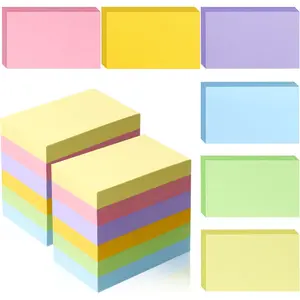 1200 count Blank Index Cards, 3x5 Inches Colored Index Card, Note Cards, Study Cards Flash Cards for , Learning, Memo Scratch Pad, 6 Colors