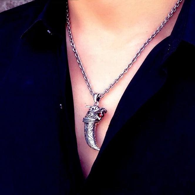 Viking Wolf Claw Pendant- Sterling Silver 925 Layered Sterling