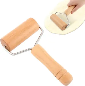 Rolling Pin, Wooden Rolling Pins For Baking, Pizza Dough Roller, Not Easy To Crack, Non-Stick Wood Pastry Roller, Essential Kitchen Utensils.