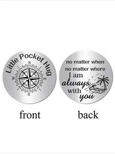 1 iron commemorative coin, pocket hug coin, inspirational quote coin, decision maker, decision coin