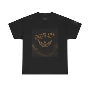 Delta Life Graphic Tee — Vintage Winged Triangle Logo