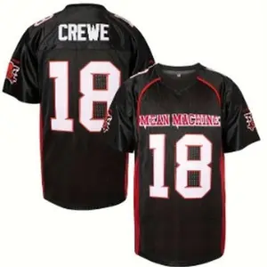 Men's Football #18 ean Machine The Longest Yard Movle Football Jersey for Men Stitched Logo Black Classic Sports Fan Apparel