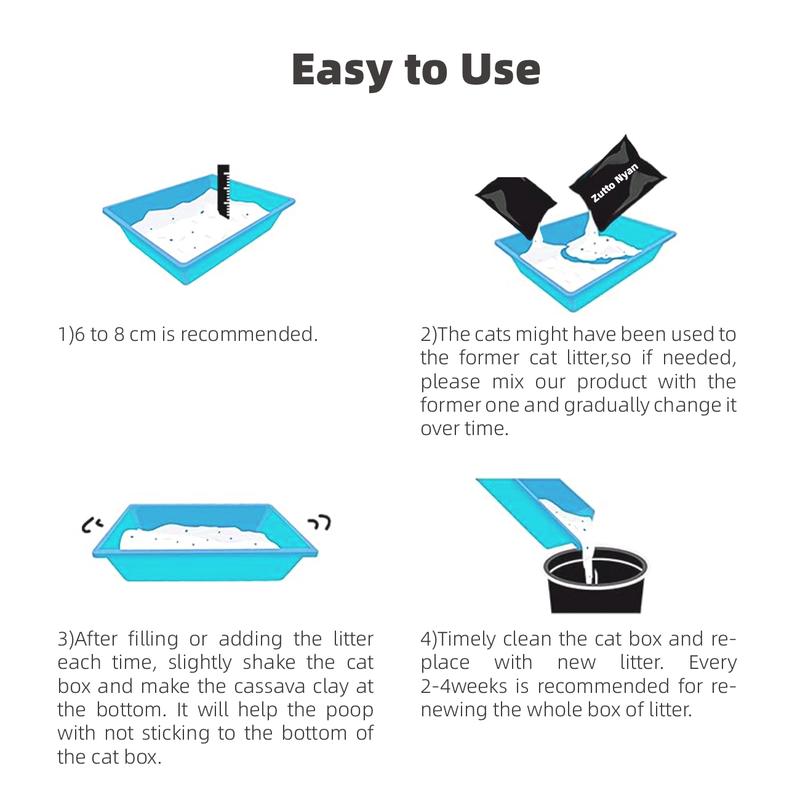 ZuttoNyan 4-in-1 Tofu Mixed Cat Litter,Odor Control,Fast Clumping,Dust Free,Low Tracking,Flushable