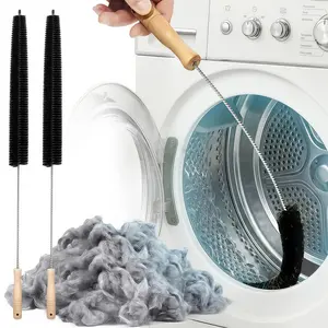 LMMAKE Dryer Vent Cleaning Brush Set 1/2pcs Lint Cleaner Tool for Home Dryer Vents Duster Laundry Room Supplies Effortlessly Clear Dust Boost Drying Efficiency Reduce Fire Risks