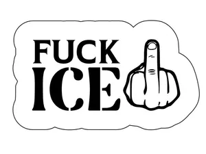 F*** ICE Sticker (25 Stickers) Laptop, Phone, Cooler, Water Bottle, Car 2.43 in. x 1.43 in.