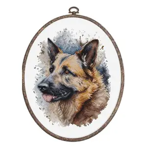 The German Shepherd BC214L Counted Cross-Stitch Kit
