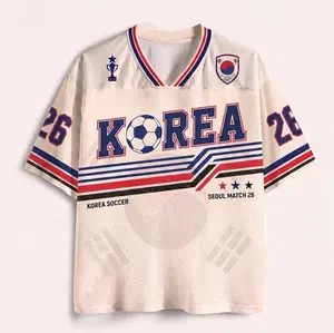 South Korea Soccer Jersey, Retro Korea Shirt, Custom Name Number Jersey, Korean Football Fan Gift