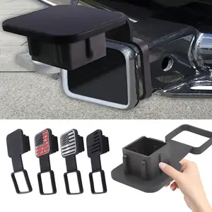 Trailer Hitch Receiver Cover Plug Waterproof Dustproof 2 Inch Auto Square Cap Protector for Vehicle Maintenance Secure Fit Dust-Free Environment fathersdaygiftideas