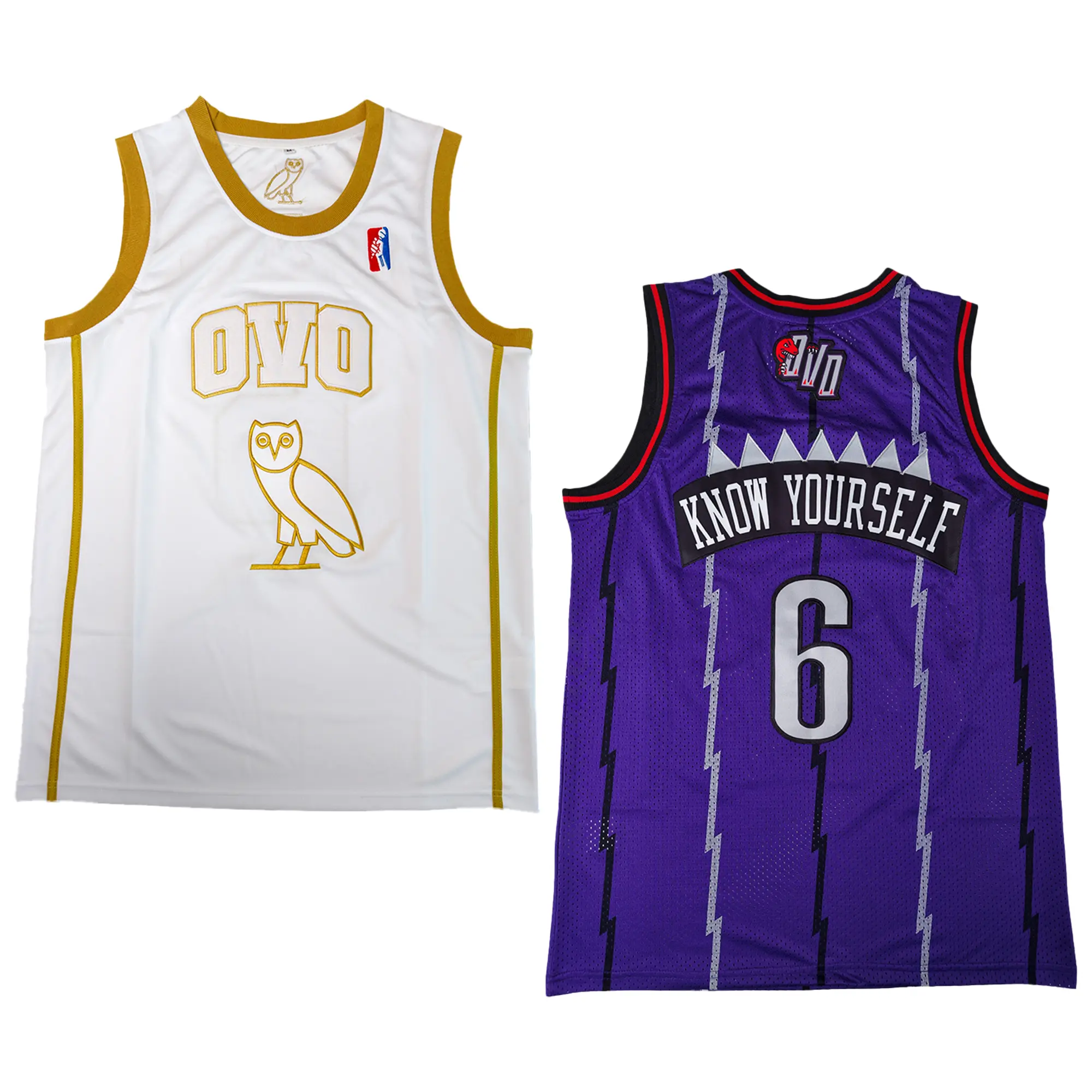 Men’s #6 basketball jersey with letter embroidery, training vest for matches, holiday gift