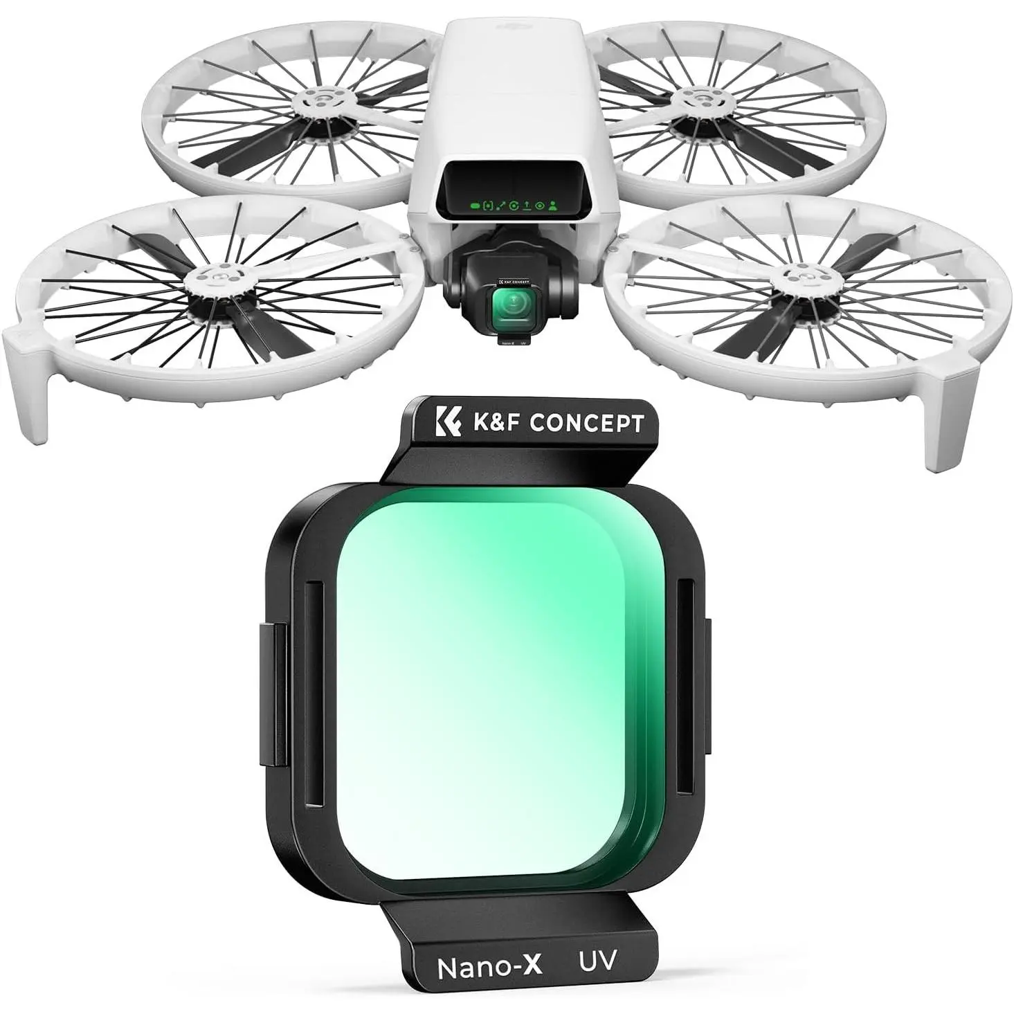 K&F CONCEPT UV Filter for DJI Flip, MCUV Protection Filter, 28 Layer Multi-Coated HD Optical Glass UV Filter, Drone Camera Lens Accessories