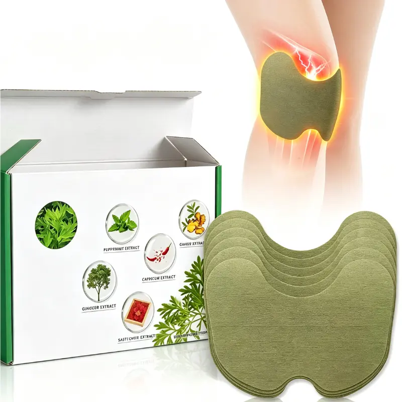 100pcs Knee Patches Relief, Warming Herbal Heat Patches for Back, Neck | 4 pack Wormwood Extract Adhesive Heat Patches Relief for Knee, Back, Neck, Shoulder