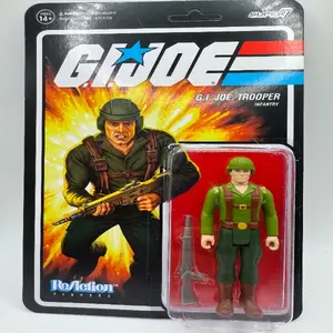G.I.-Joe - Super7/Reaction Figure - Wave 1 - Tan Trooper - Infantry - Pink Shirt