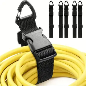 Adjustable Outdoor Hiking Camping Backpack with External Hanging Strap, Travel Bag Luggage Extender Belt, Fits Various Bags, Multifunction Straps