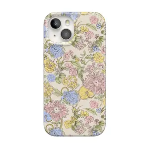 Casely iPhone 15 Case | Prairie Blooms | Pastel Floral | Compatible with MagSafe | Classic Ultra Thin Design