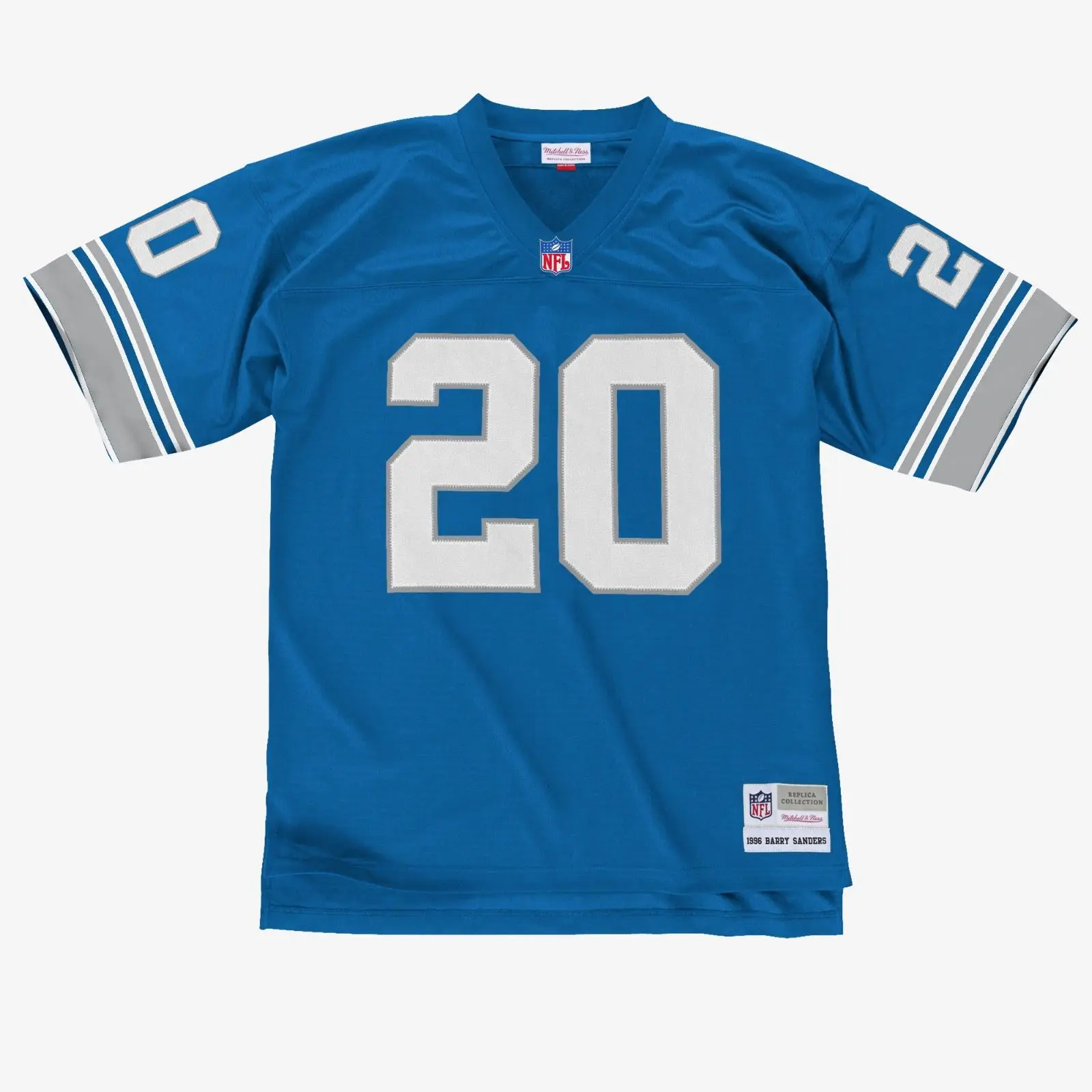 Barry Sanders Detroit Lions 1996 Blue Legacy Jersey NFL Throwback Mitchell & Ness