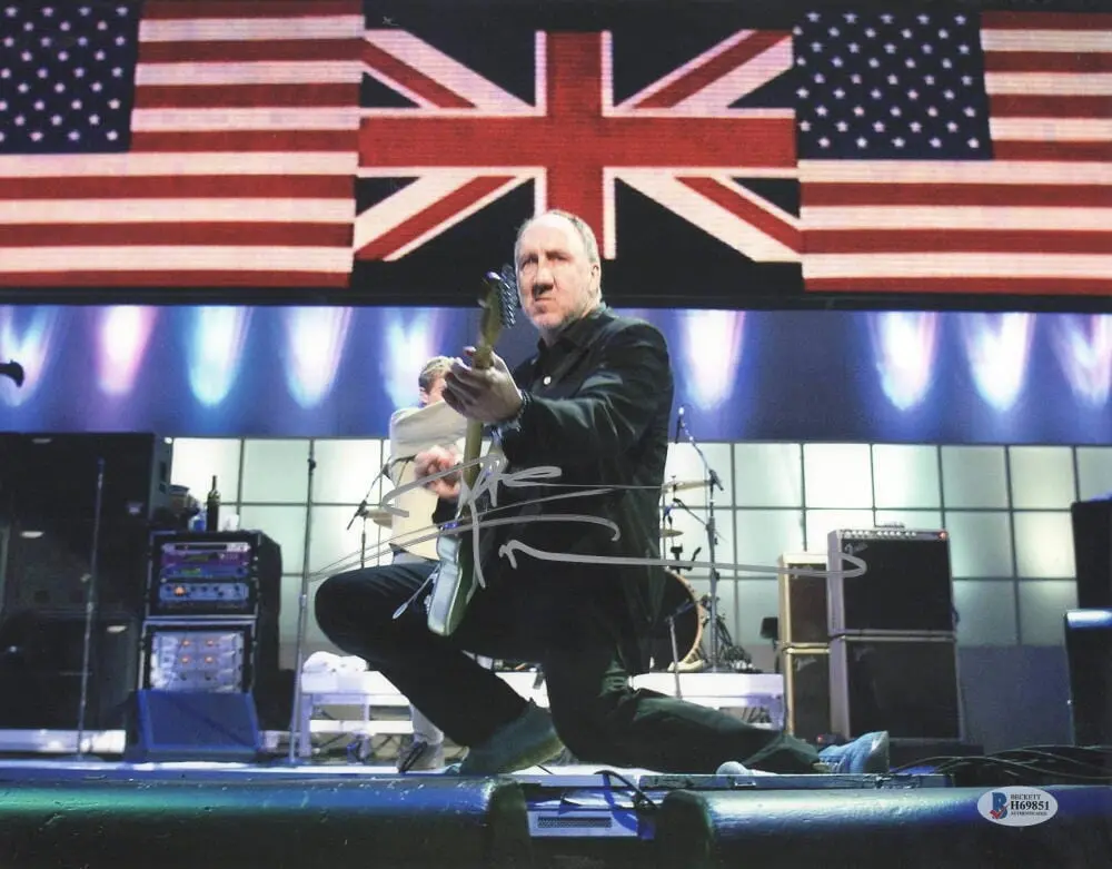 Pete Townshend of The Who Authentic Autographed 11x14 Photo #2