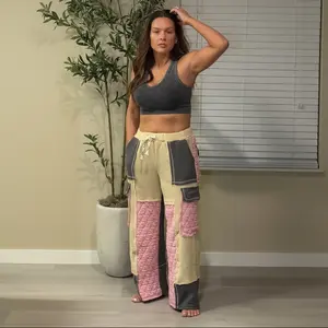 The Cameryn Pretty in Patchwork Wide Leg
