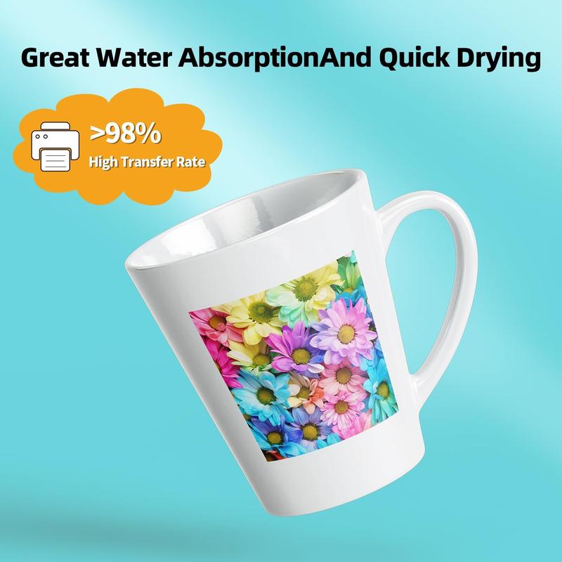 Sublimation Paper 8.5x11 Inch 30 Sheets Sublimation Blanks Transfer Paper For Inkjet Printer ,125 gsm