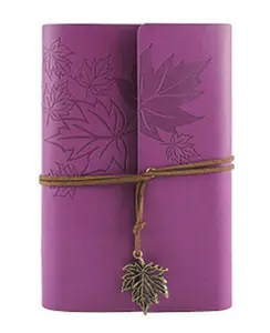 Leather Writing Journal Notebook, 7 Inches Classic Spiral Bound Notebook Refillable Diary Sketchbook Gifts with Unlined Travel Journals to Write in for Girls and Boys