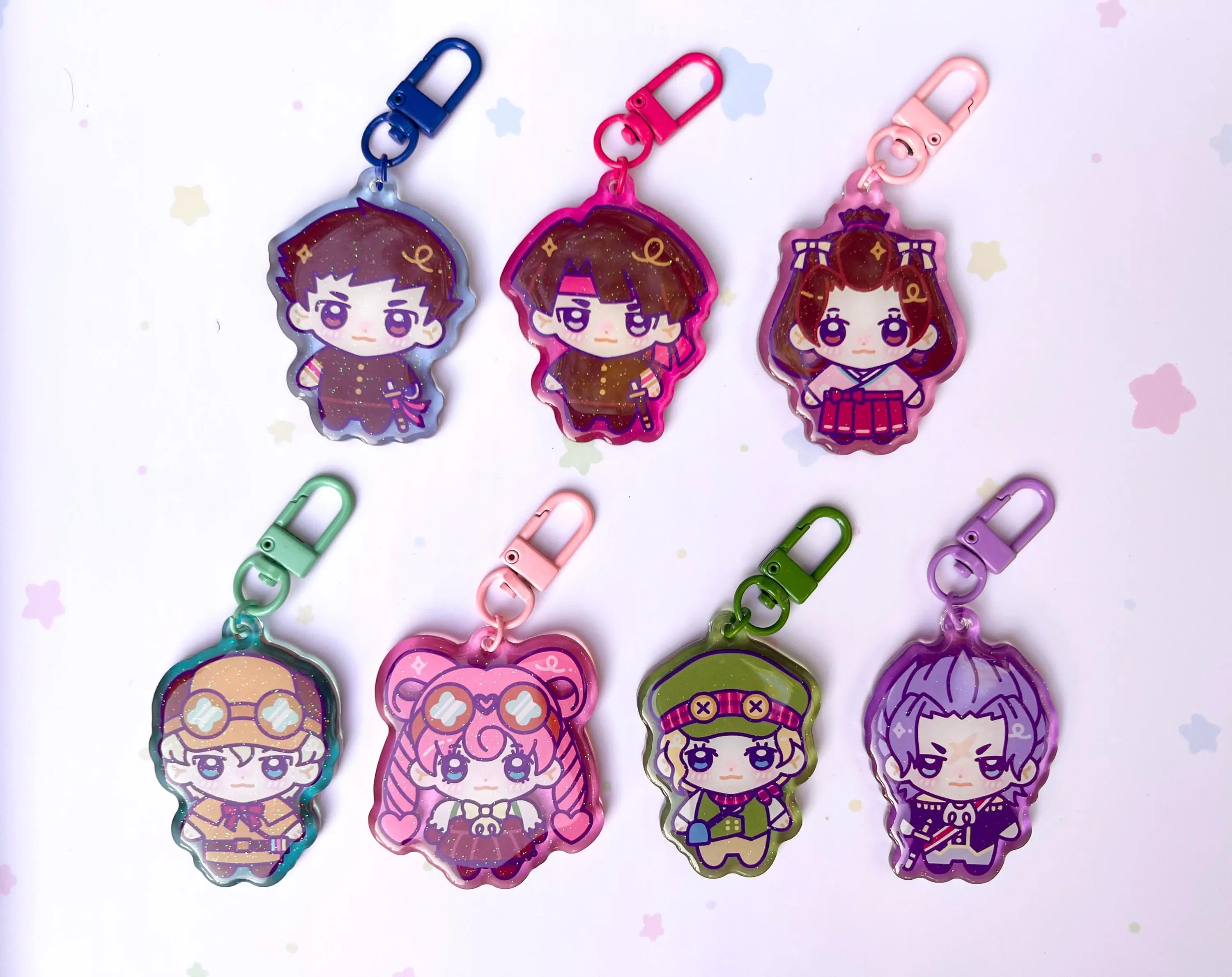 TGAA/DGS Great Attorney Lawyer Game Chibi Gummy Charms Keychains (Double Sided)