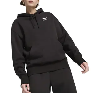 PUMA Womens Better Classics Relaxed Hoodie Casual Outerwear Casual - Black