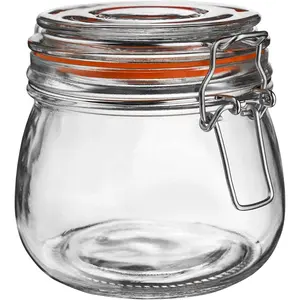 25 oz  Jars  Airtight Lids And Leak Proof Rubber Gasket,Wide Mouth Mason Jars  Hinged Lids For Kitchen Canisters 750ml,  Storage Containers glass with