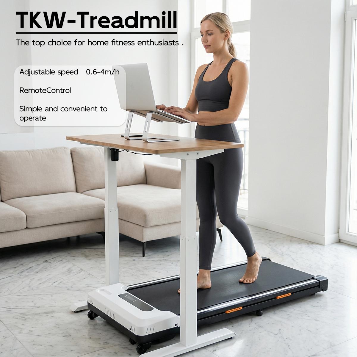 TKW Treadmill】Low-Noise Motor – 300lbs Weight Capacity Spacious