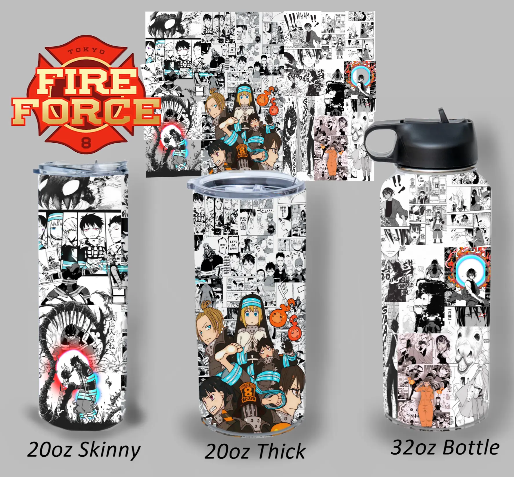 Fire Force Manga/Anime Tumbler