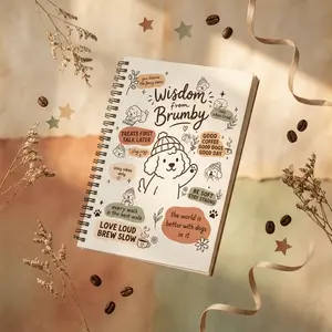 Spiral Notebook Wisdom from Brumby | Dog Quotes, Cute Poodle Doodles